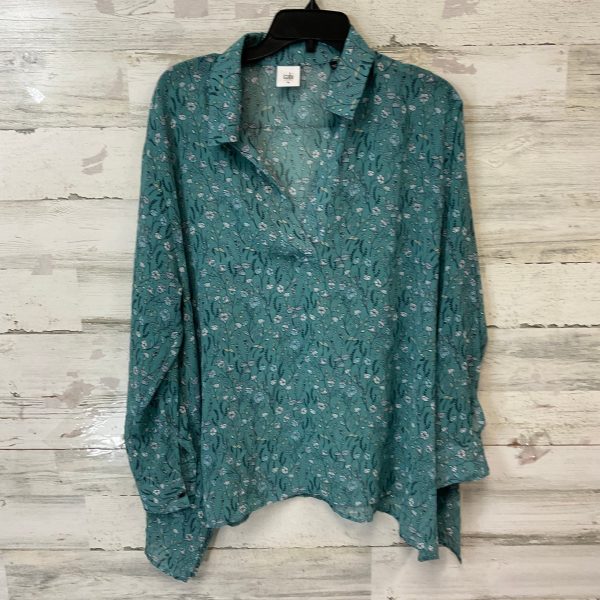 Top Long Sleeve By Cabi In Green, Size: M Online Sale