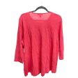 Top 3 4 Sleeve By Chaps In Pink, Size: 2x Hot on Sale