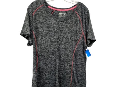 Athletic Top Ss By Rbx In Grey, Size:2X For Cheap