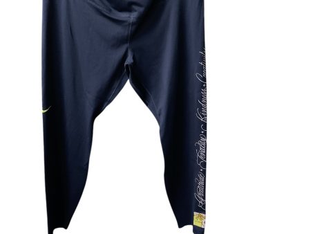 Athletic Leggings By Nike In Navy, Size: 1x Discount