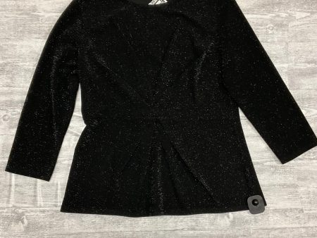 Top 3 4 Sleeve By Ann Taylor In Black, Size: L Hot on Sale