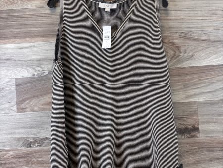 Top Sleeveless By Loft In Striped Pattern, Size: Xl Discount