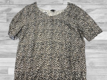 Top Short Sleeve By Talbots In Leopard Print, Size: L Discount