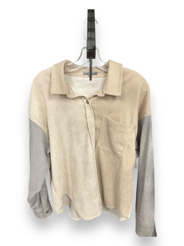 Jacket Shirt By Wishlist In Beige, Size: S Sale