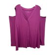 Ribbed Top Long Sleeve By Lane Bryant In Purple, Size: 26 on Sale