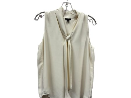 Top Sleeveless By Ann Taylor In Cream, Size:M on Sale