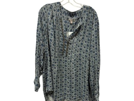 Top Ls By Roz And Ali In Blue, Size:3X For Sale