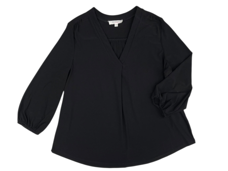 Top Long Sleeve By Vince Camuto In Black, Size: Xl For Sale