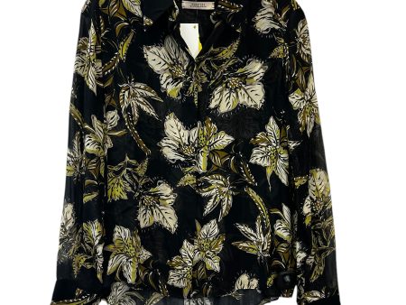 Top Long Sleeve Designer By Dorothee Schumacher  In Black & Cream, Size: Xs For Sale