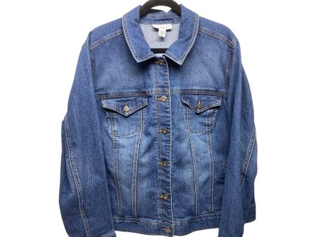 Jacket Denim By Style And Company In Blue Denim, Size: 2x Supply