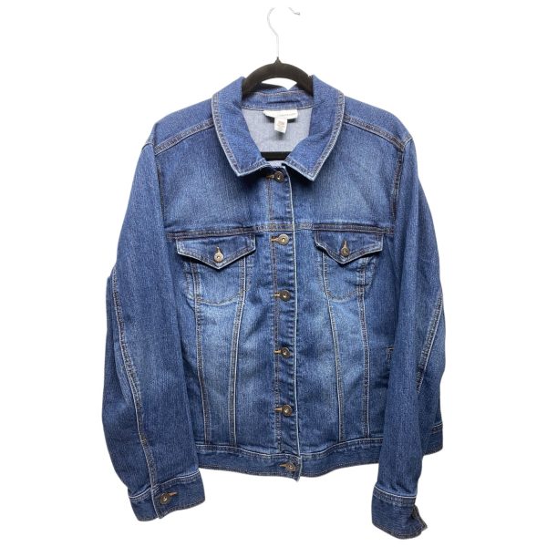 Jacket Denim By Style And Company In Blue Denim, Size: 2x Supply