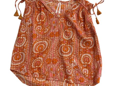 Top Sleeveless By Anthropologie In Orange, Size: Xs Supply