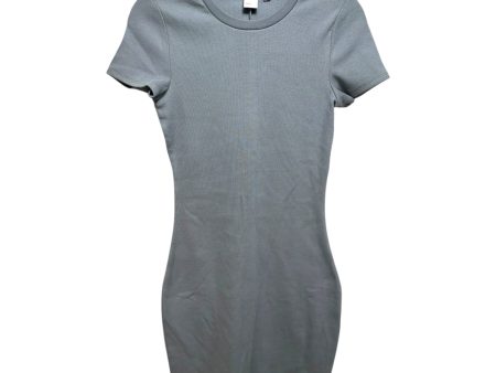 Ribbed Crewneck Dress Casual Short By TNA In Blue, Size: M Supply