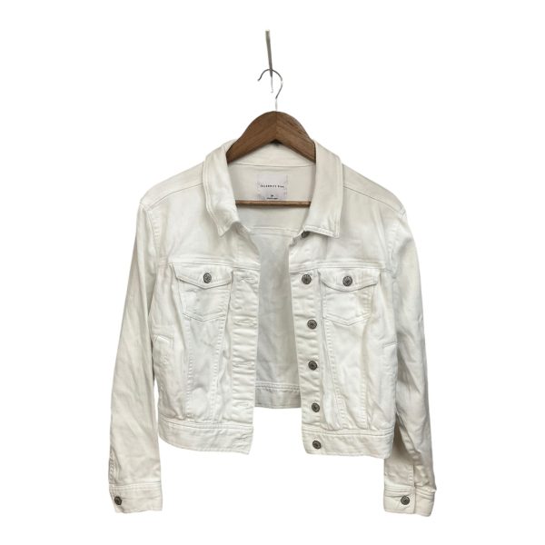 Jacket Denim By Celebrity Pink In White, Size: M Supply