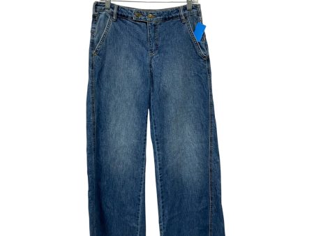 Jeans Wide Leg By Pilcro In Blue Denim, Size:4 Cheap