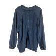 Top Long Sleeve By Torrid In Blue Denim, Size: 3x Fashion