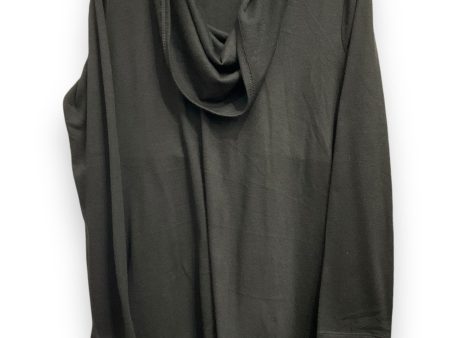 Top Long Sleeve Basic By Joan Vass In Black, Size: L Fashion