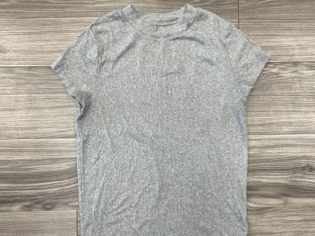 Top Short Sleeve Basic By A New Day In Grey, Size: L on Sale