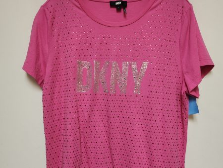 Top Short Sleeve Basic By Dkny In Pink, Size: L Hot on Sale