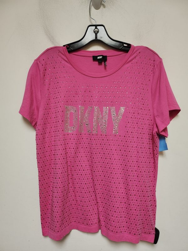 Top Short Sleeve Basic By Dkny In Pink, Size: L Hot on Sale