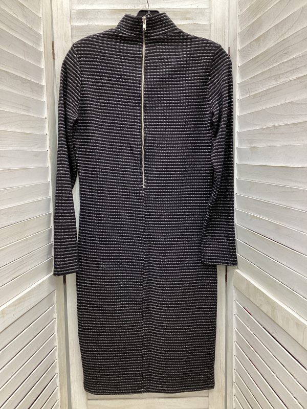 Dress Casual Midi By Clothes Mentor In Black & Silver, Size: 6 Hot on Sale