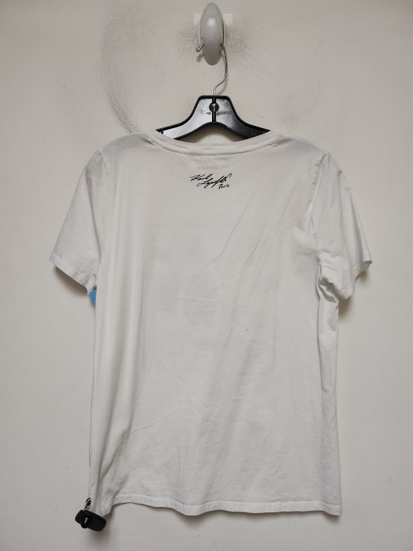 Top Short Sleeve Basic By Karl Lagerfeld In White, Size: M Discount