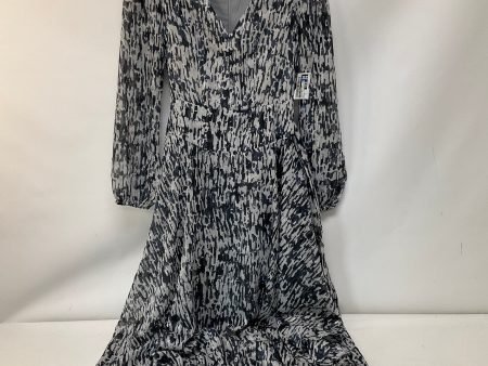 Dress Party Midi By Vince Camuto In Blue & Grey, Size: Xs Online now