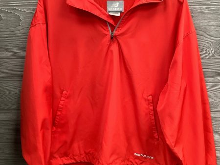 Athletic Jacket By New Balance In Red, Size: L For Sale