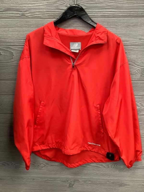 Athletic Jacket By New Balance In Red, Size: L For Sale