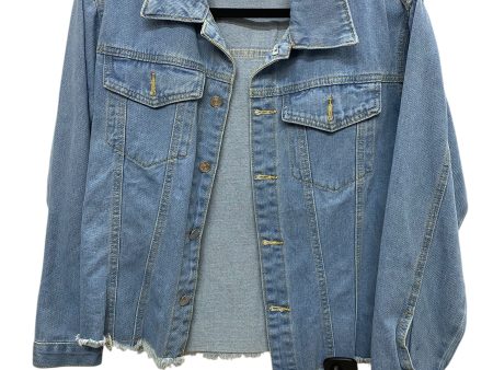 Jacket Denim By Clothes Mentor In Blue, Size: L For Discount