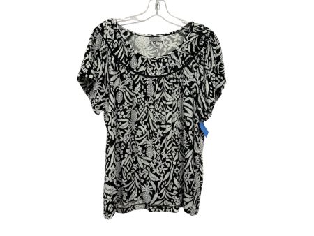 Top Ss By Loft In Black & White, Size:M Online Sale