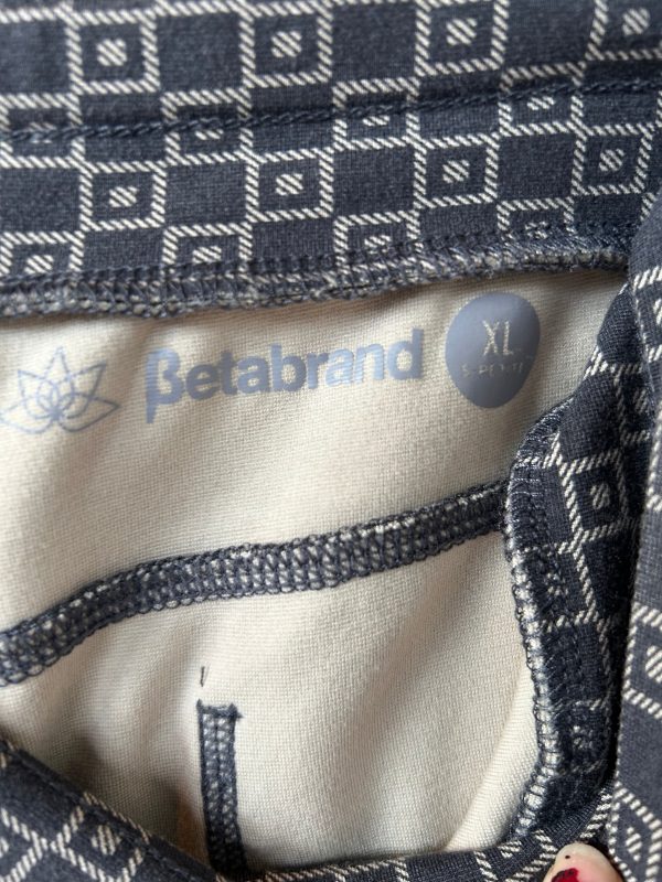 Athletic Pants By Betabrand In Cream & Grey, Size: 14 Online