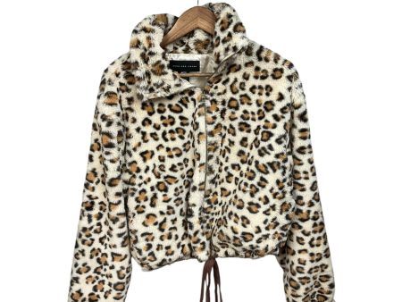 Jacket Faux Fur & Sherpa By Clothes Mentor In Animal Print, Size: L Cheap