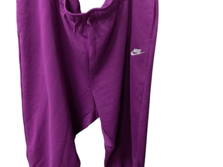 Athletic Pants By Nike Apparel In Purple, Size: 4x on Sale