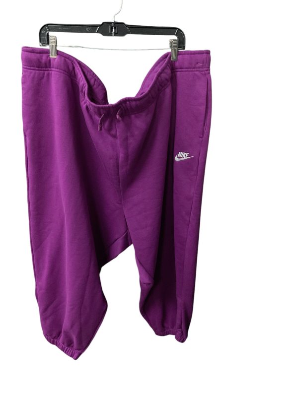 Athletic Pants By Nike Apparel In Purple, Size: 4x on Sale