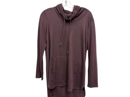 Tunic Ls By Pure Jill In Maroon, Size:S on Sale