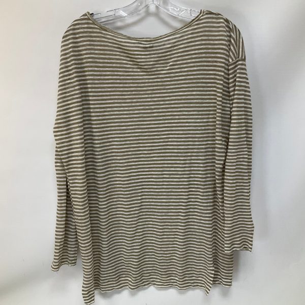 Top Long Sleeve By Vince In Striped Pattern, Size: M For Discount