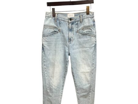 Jeans Boyfriend By Current Elliott In Blue Denim, Size: 8 For Sale