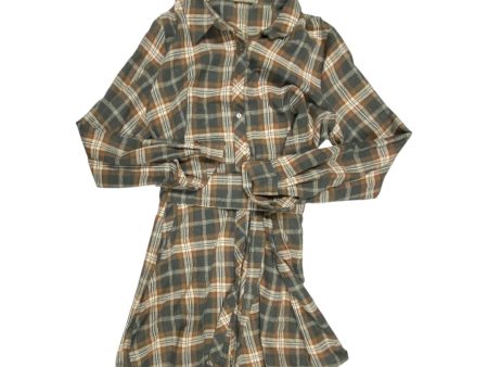 Dress Casual Short By Hem & Thread In Plaid Pattern, Size: L For Sale