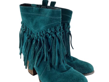 Boots Ankle Heels By Clothes Mentor In Blue, Size: 6.5 Online