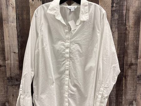 Top Long Sleeve By Old Navy In White, Size: Xl For Discount