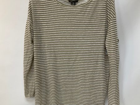 Top Long Sleeve By Vince In Striped Pattern, Size: M For Discount