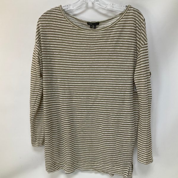 Top Long Sleeve By Vince In Striped Pattern, Size: M For Discount