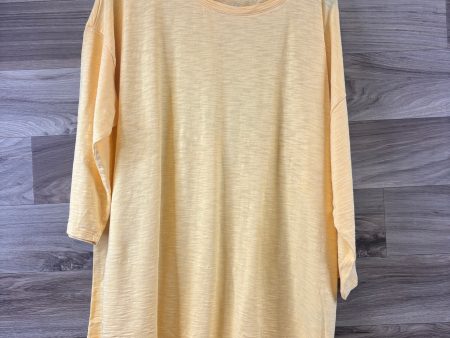 Top Short Sleeve Basic By Chicos In Yellow, Size: Xl Online Sale