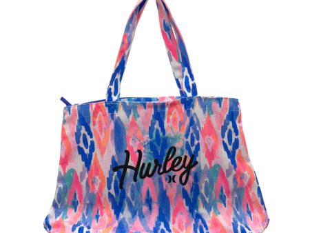 Tote By Clothes Mentor In Blue & Pink, Size:Large Cheap