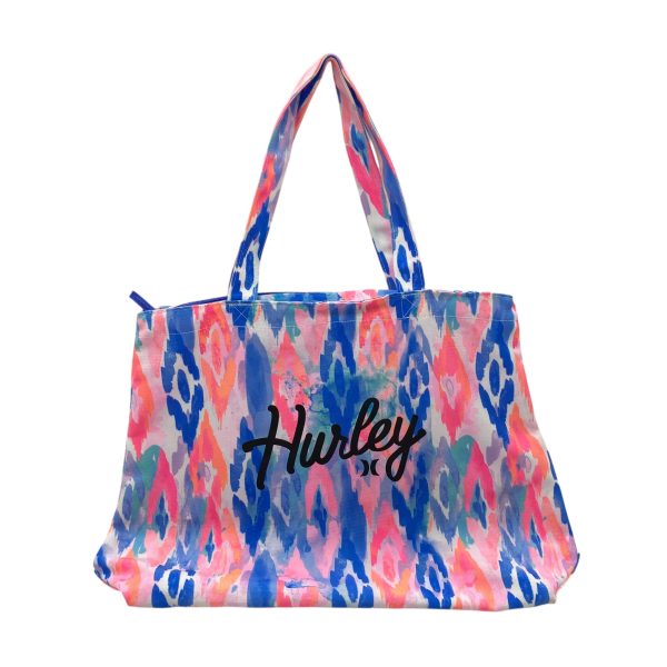 Tote By Clothes Mentor In Blue & Pink, Size:Large Cheap