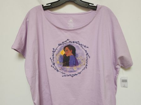 Top Short Sleeve Basic By Walt Disney In Purple, Size: L Supply