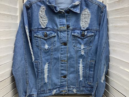 Jacket Denim By Clothes Mentor In Blue Denim, Size: M Fashion