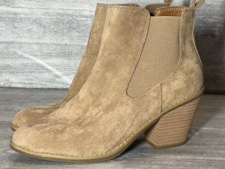 Boots Ankle Heels By Sofft In Tan, Size: 9 Online Sale