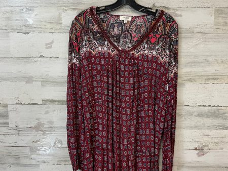 Top Long Sleeve By Umgee In Maroon, Size: L Discount